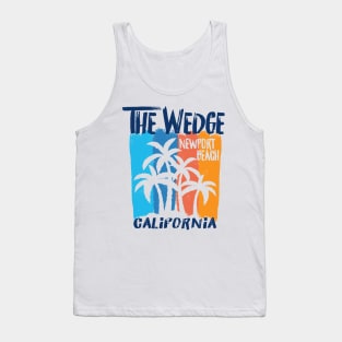 The Wedge Newport Beach California Fun Colorful Palm Trees Tank Top